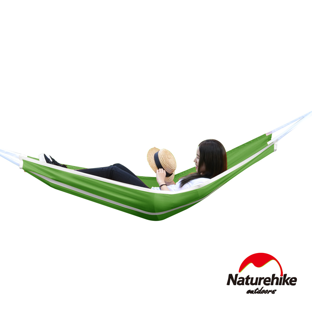 Naturehike 戶外降落傘布輕量單人吊床 綠色