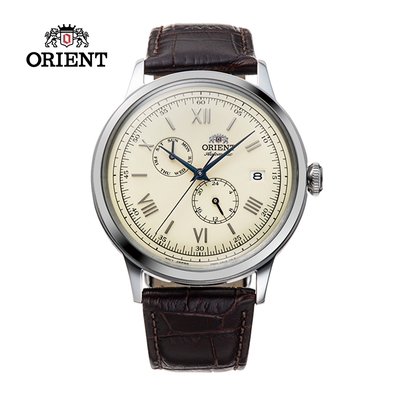 ORIENT 東方錶 Classic and Simple Style 機械錶 皮帶款 RA-AK0702Y 象牙色 - 40.5mm