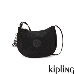 Kipling K字幾何壓紋輕便斜背包-CELESTE T