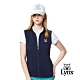 【Lynx Golf】女款彈性舒適涼爽透氣後背通風拉鍊口袋無袖背心-深藍色 product thumbnail 2
