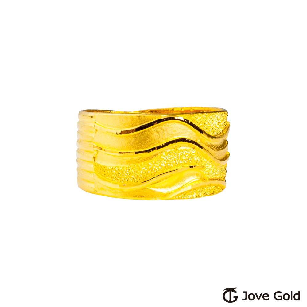 JoveGold漾金飾 堅持黃金戒指