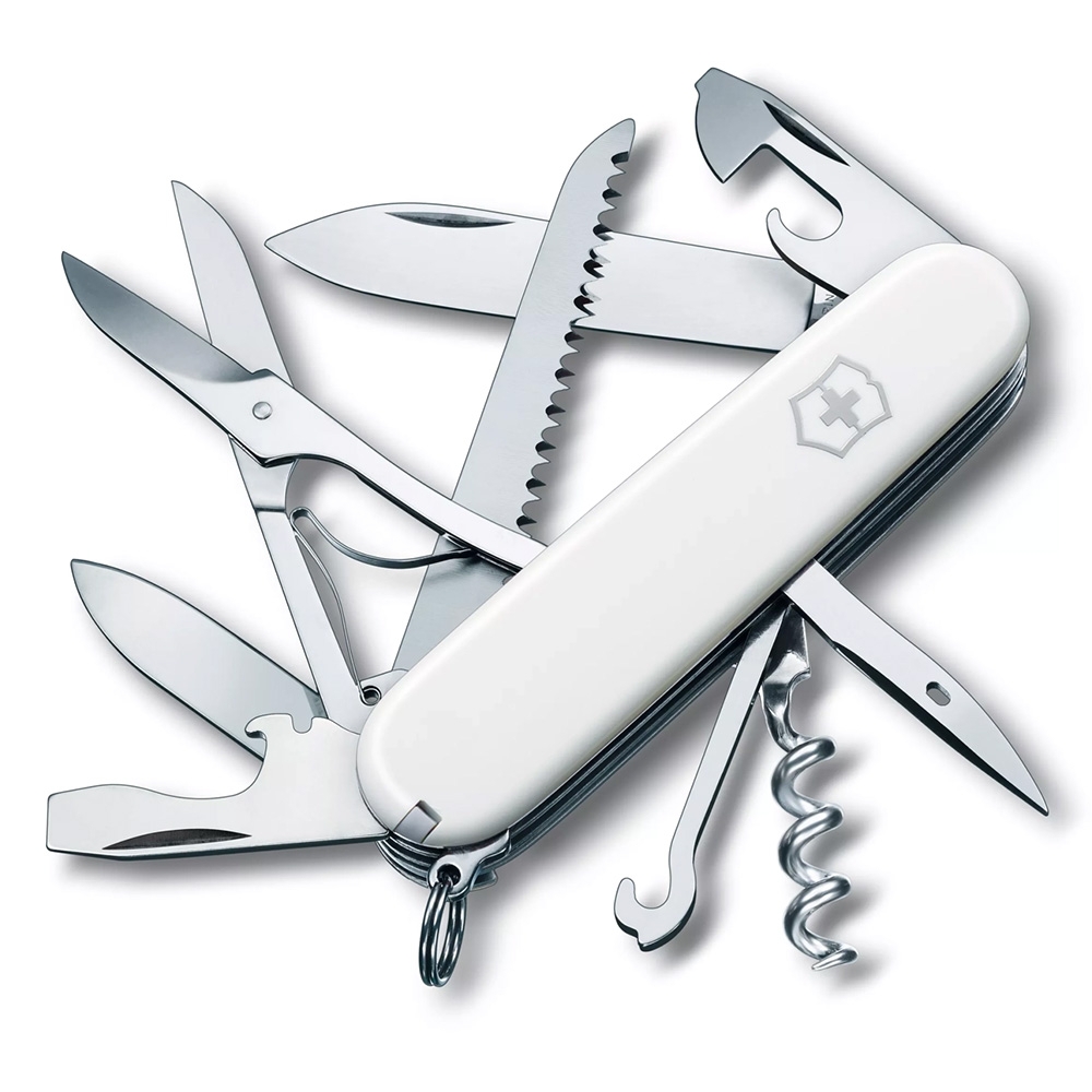 VICTORINOX 瑞士維氏狩獵者15用瑞士刀-白色