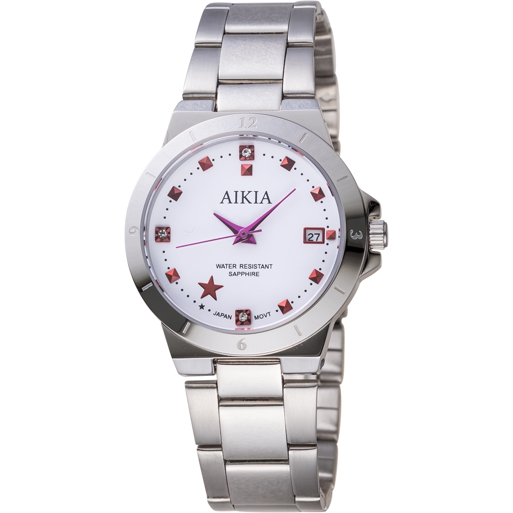 AIKIA 流行玩色活力腕錶-3A2317WWT2/32.5mm白