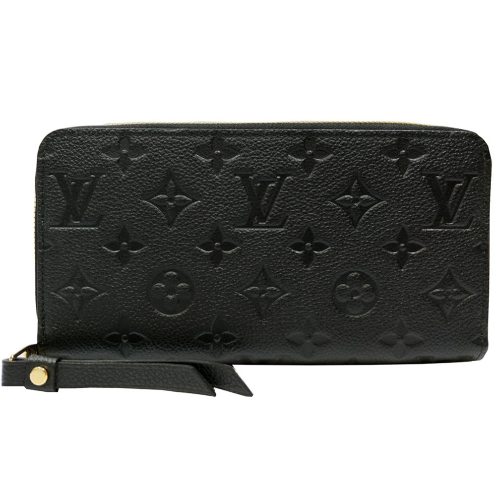 Louis Vuitton Monogram Empreinte Zippy Wallet M61864 Noir Round