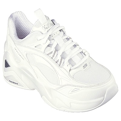 Skechers D Lites Hyper Burst [149984WSL] 女 休閒鞋 厚底 止滑 舒適 白銀