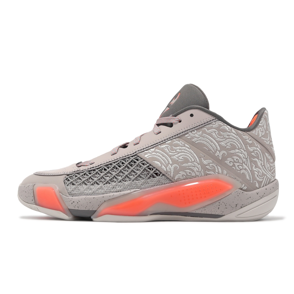 Nike 籃球鞋Air Jordan 38 Low PF Torch 男鞋灰棕橘氣墊運動鞋FZ4161