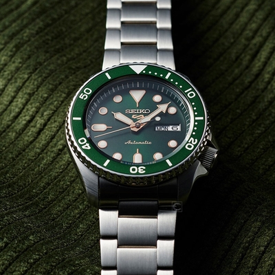 seiko 精工 5 sports 系列 綠水鬼時尚機械錶(4r36-07g0g/srpd63k1)42mm_sk043