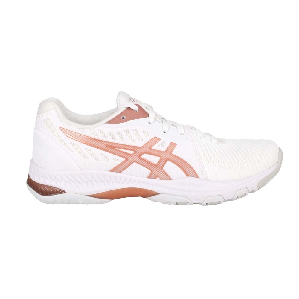 ASICS NETBURNER BALLISTIC FF 2女排球鞋 1052A033-102 白玫瑰金