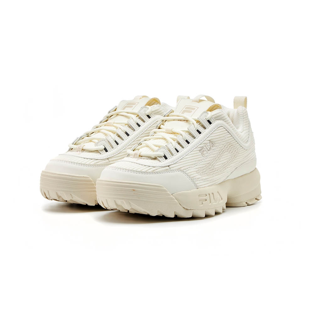 FILA DISRUPTOR KNIT v2 中性鋸齒運動鞋-米白 4-C124Y-920