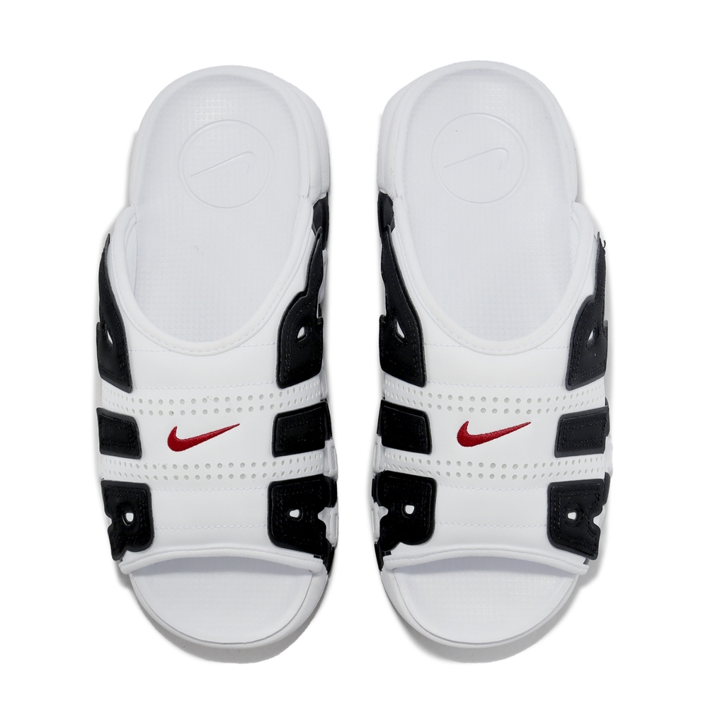 Nike 拖鞋Air More Uptempo Slide 白黑大AIR 男鞋氣墊FB7818-100 | 涼