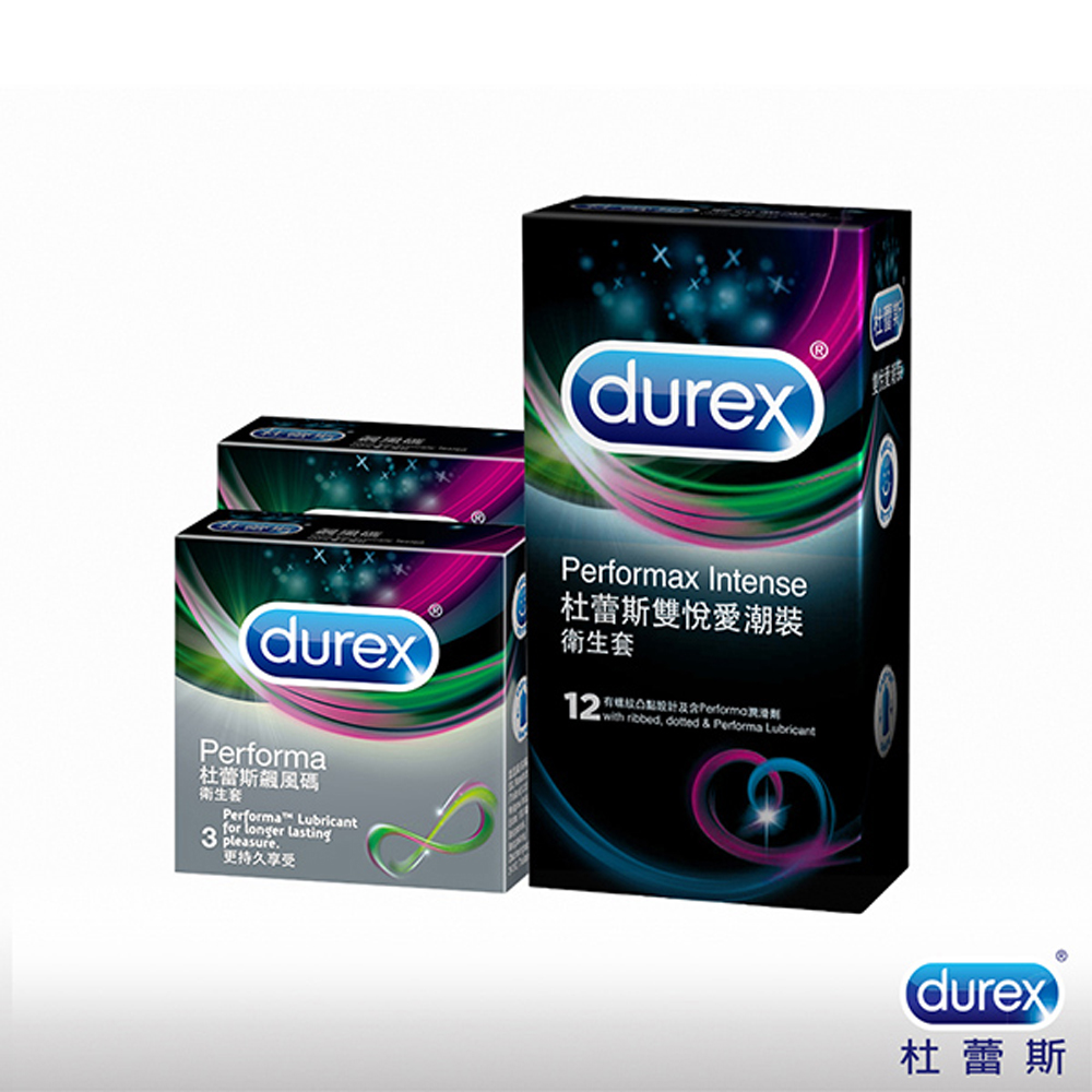 Durex 杜蕾斯-雙悅愛潮裝12入+飆風碼3入*2盒保險套