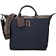 LONGCHAMP Boxford 可拆吊牌牛皮邊手提/斜背帆布托特包(藍色) product thumbnail 1