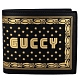 GUCCI Guccy 系列黑色星星圖騰牛皮短夾(八卡) product thumbnail 1