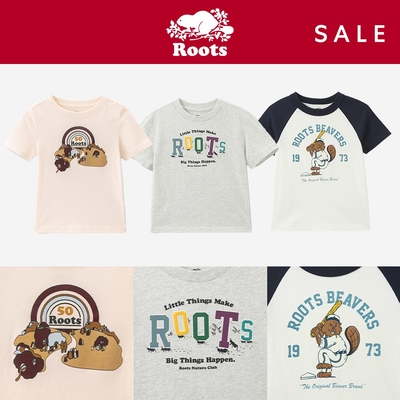 Roots童裝 精選LOGO短袖T恤-多款選