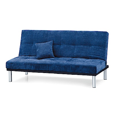 AS-麗莎絨布寶藍色沙發床-190x50x85cm