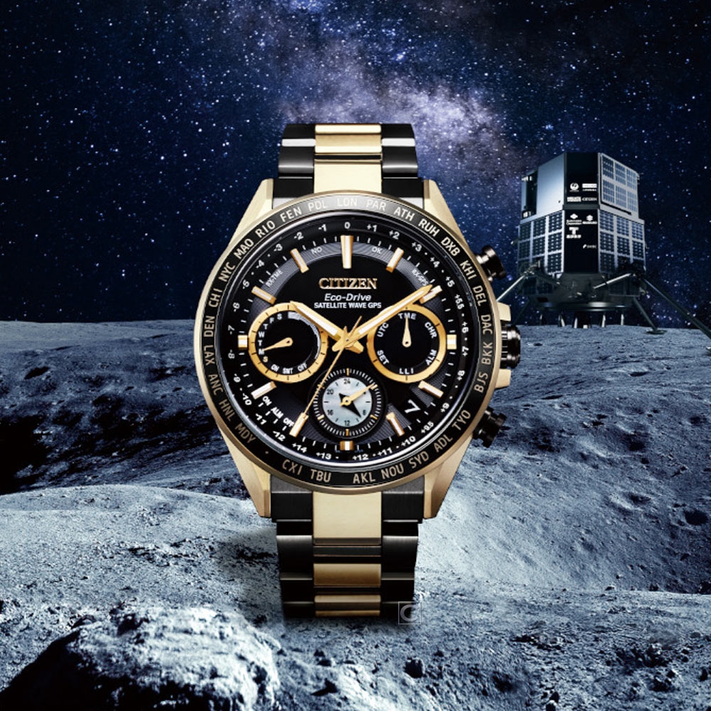 CITIZEN 星辰 HAKUTO-R 月球探索任務 GPS衛星對時腕錶(CC4016-75E)