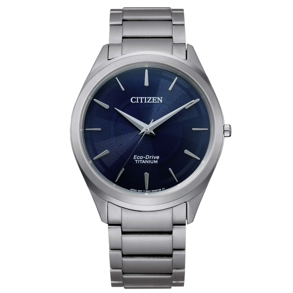 CITIZEN 極簡鈦金屬光動能腕錶BJ6520-82L