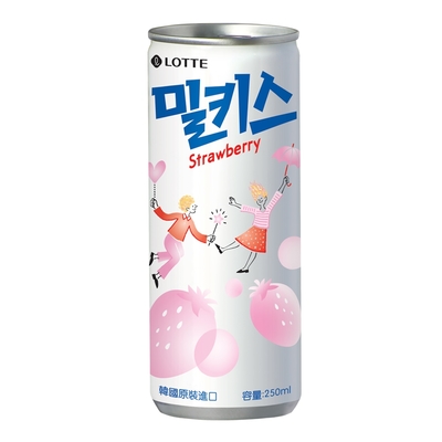 Lotte樂天 韓國樂天草莓優格風味碳酸飲(250mlx30入)