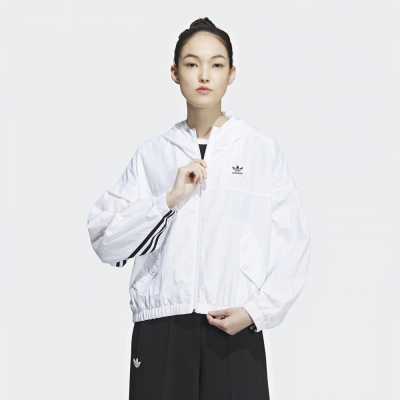 adidas 愛迪達 外套 女款 運動外套 風衣外套 三葉草 亞規 ADC WB W 白 IP1804