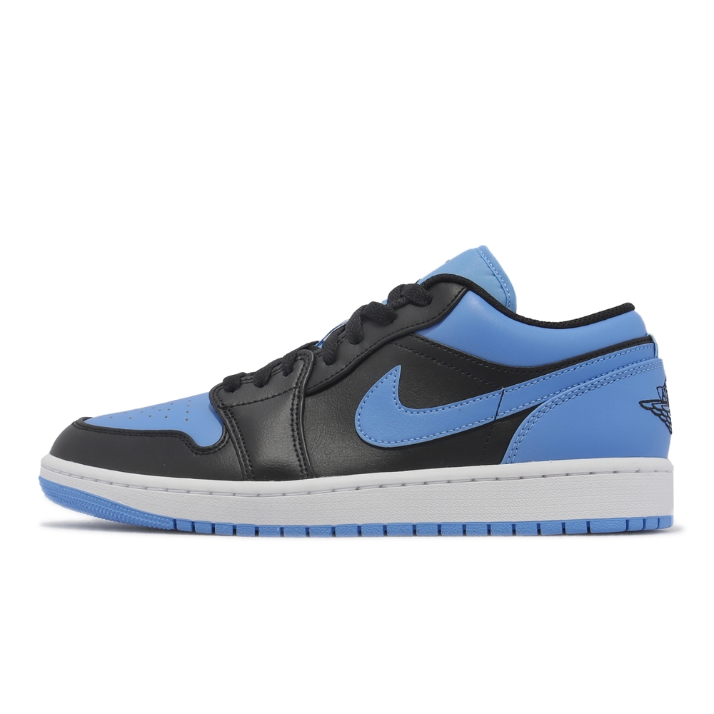 Nike Air Jordan 1 Low 男鞋大學藍黑AJ1 休閒鞋University Blue 553558