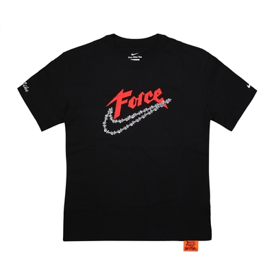 Nike 短袖上衣 Force Swoosh Tee 男款 黑 落肩 短T 鐵鍊大勾  DN2963-010