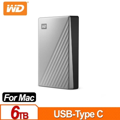 WD My Passport Ultra for Mac 6TB 2.5吋USB-C行動硬碟