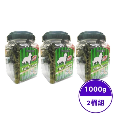 Bone Plus超效動能雙頭潔牙骨桶裝 1000g±5g (2桶組)