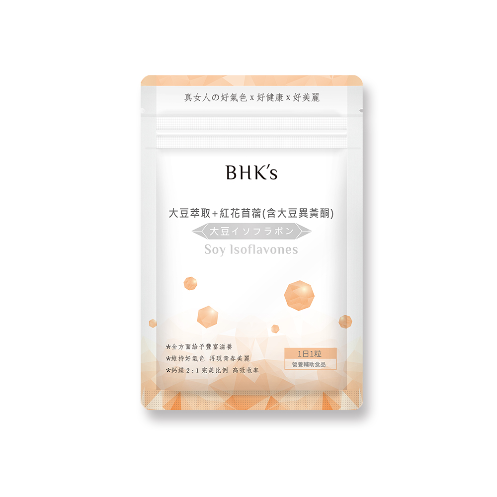 BHK’s大豆萃取+紅花苜蓿 膠囊食品(30顆/包)