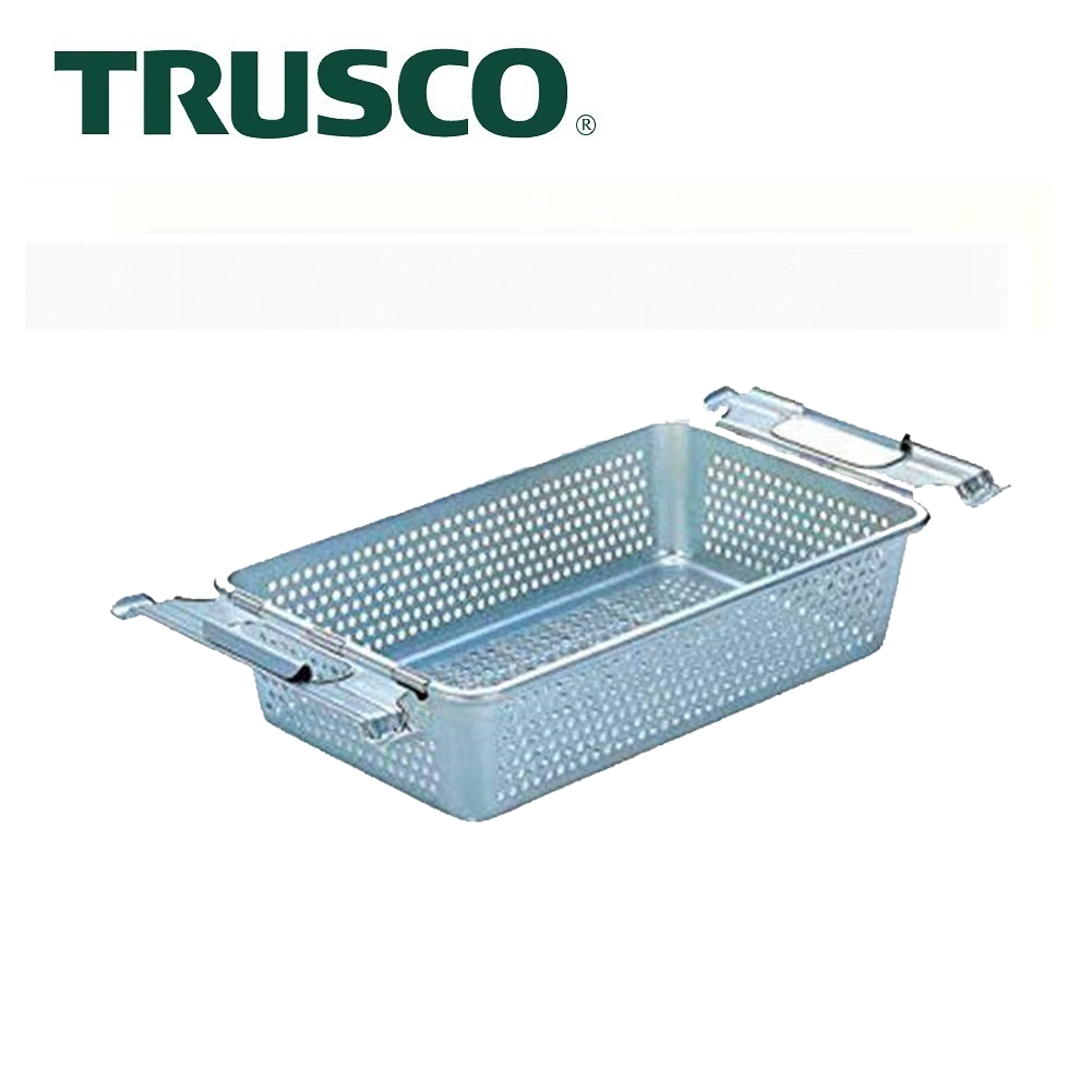 【Trusco】工業風網狀附把手鍍鋅收納盒-小(PM-8)