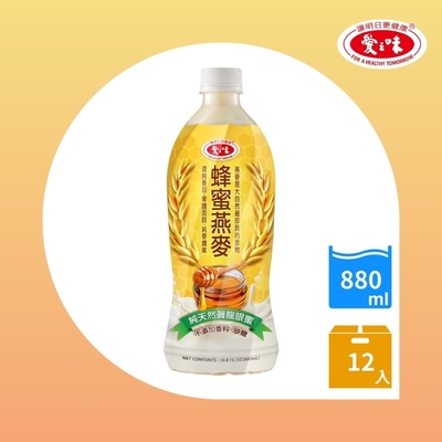 【愛之味】愛之味蜂蜜燕麥880ml(12入/箱)