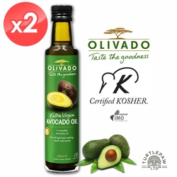 【Olivado】紐西蘭原裝進口頂級冷壓初榨酪梨油2瓶組(250毫升/瓶)