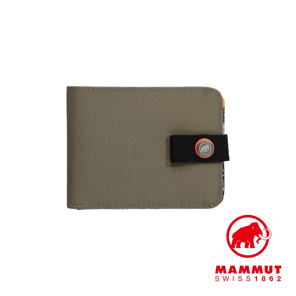 【Mammut】Xeron Wallet 經典休閒夾扣短夾 錫綠 #2810-00190