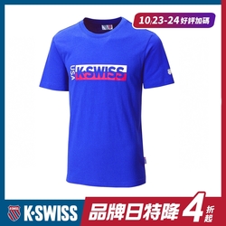 K-SWISS KS USA Tee印花短袖T恤-男-藍