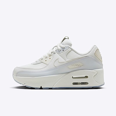 Nike Air Max 90 Lv8 HF0782-100 女 休閒鞋 運動 復古 雙層氣墊 緩震 厚底 白 淺灰