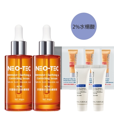 (2%水楊酸)NEO-TEC妮傲絲翠 多重酸煥膚精華40g(2入組)