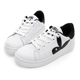 PLAYBOY 簡約仿皮綁帶休閒鞋-白黑-Y52201C product thumbnail 1
