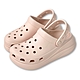 Crocs 卡駱馳 經典泡芙克駱格 CRUSH CLOG 女 粉色 增高中性鞋 休閒洞洞鞋 厚底涼鞋 輕量懶人鞋 防水拖鞋 207521-6UR product thumbnail 1