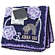 ANNA SUI 可愛灰貓刺繡字母LOGO蝴蝶圖騰小方巾(藍紫色系) product thumbnail 1