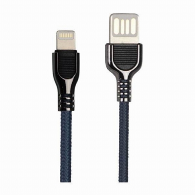 KINYO蘋果雙面魚叉鋅合金數據線USB-A22(兩入裝)