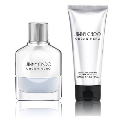 Jimmy Choo Urban Hero 男性淡香精 50ml +沐浴精100ml 無外盒