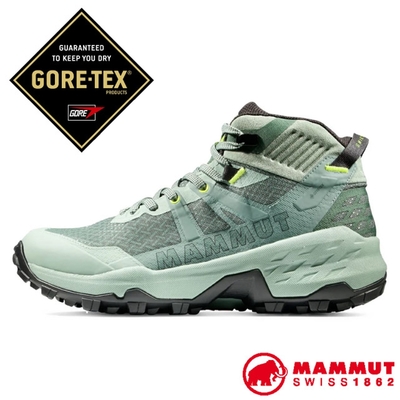 MAMMUT 女 Sertig II Mid GTX 輕巧耐用多功能鞋.登山健行_玉石綠/深玉石綠