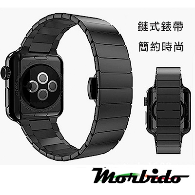 Morbido蒙彼多 Apple Watch 44mm鍊式不鏽鋼錶帶