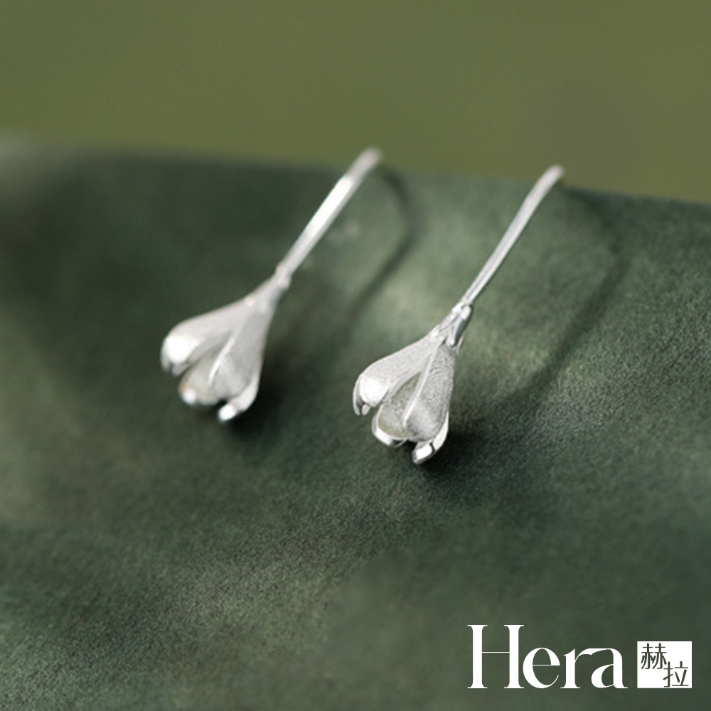 【Hera 赫拉】高貴典雅花朵精鍍銀耳環 H111112308