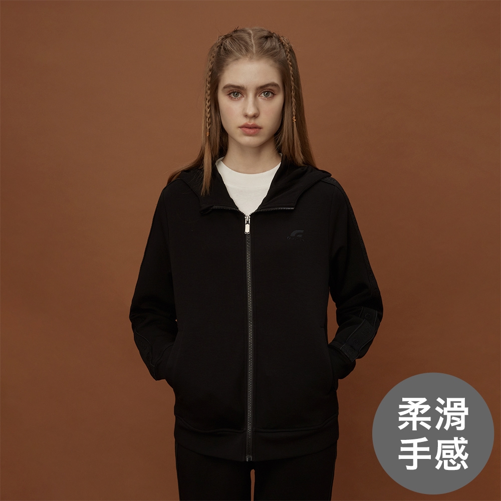 GIORDANO  女裝絲光柔滑外套 - 09 標誌黑