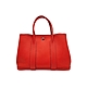 二手品 Hermes Garden Party 牛皮手提包-30cm(橘紅) product thumbnail 1