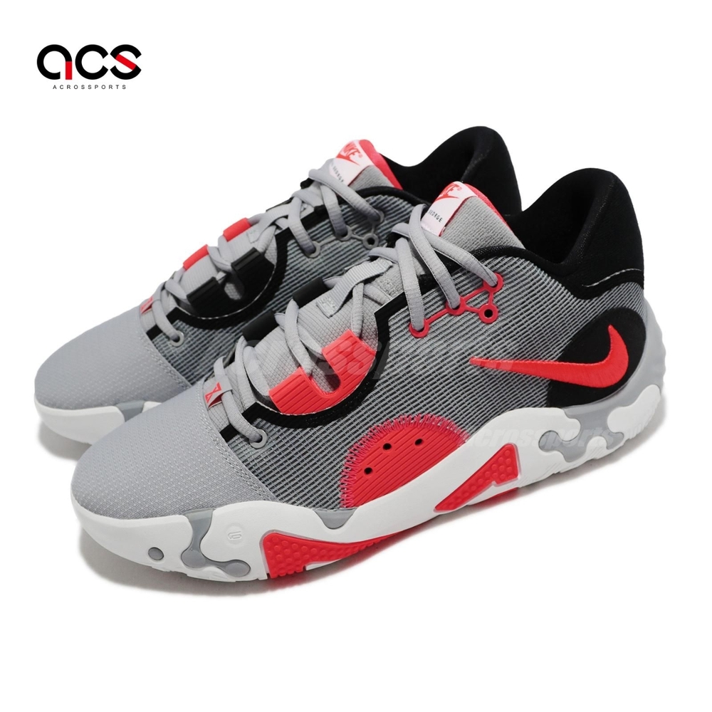 Nike 籃球鞋 PG 6 EP 男鞋 灰 紅 Infrared NBA Paul George 保羅喬治 DH8447-002