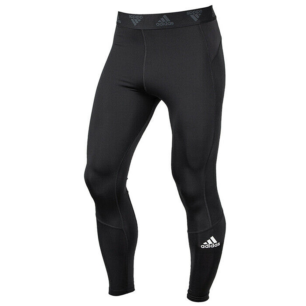 adidas 緊身褲 男款 運動長褲 慢跑 亞規 TF LONG TIGHT 黑 GM5036