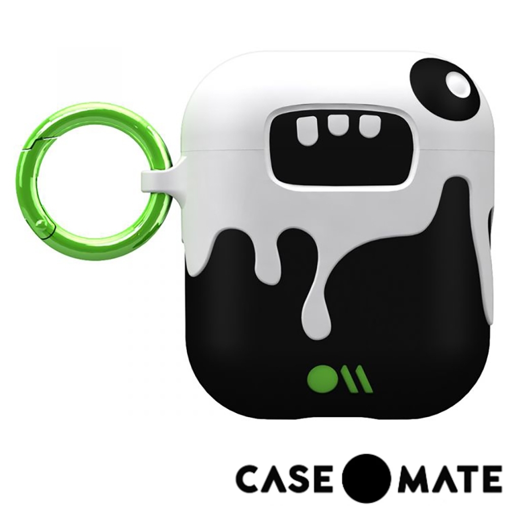 美國 CASE●MATE AirPods 可愛怪物保護套 - 很愛演的奧茲 - 白/黑