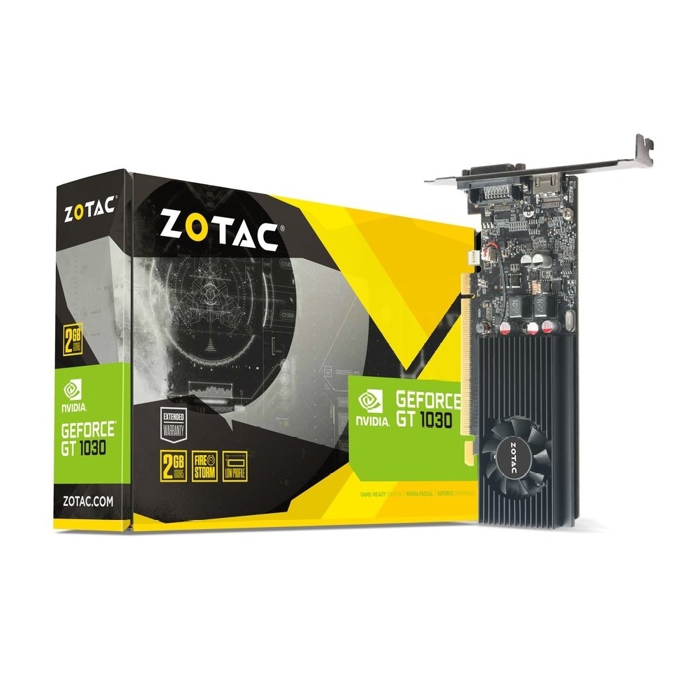 ZOTAC索泰 GeForce GT 1030 2GB GDDR5 HDMI/DVI Low Profile 顯示卡