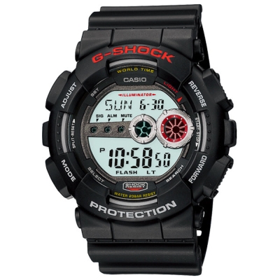 G-SHOCK 超個性強悍高亮眼休閒錶(GD-100-1A)-黑/51.2mm